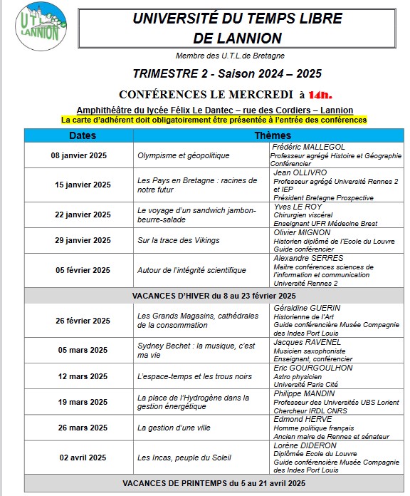 Second trimestre 24/25