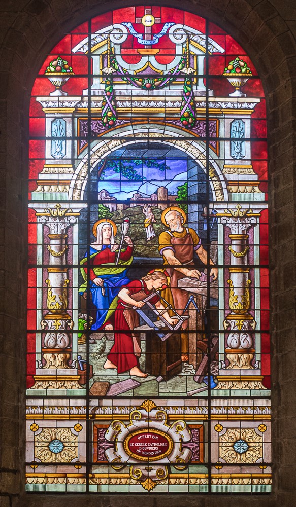 Vitrail de l'église de Moncontour